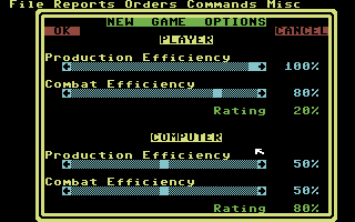 Empire: Wargame of the Century screenshot 3 for Commodore 64